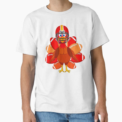 Football Turkey Thanksgiving T-Shirt - Unique Graphic Men Women - T-Shirt, Sweatshirt, Hoodie