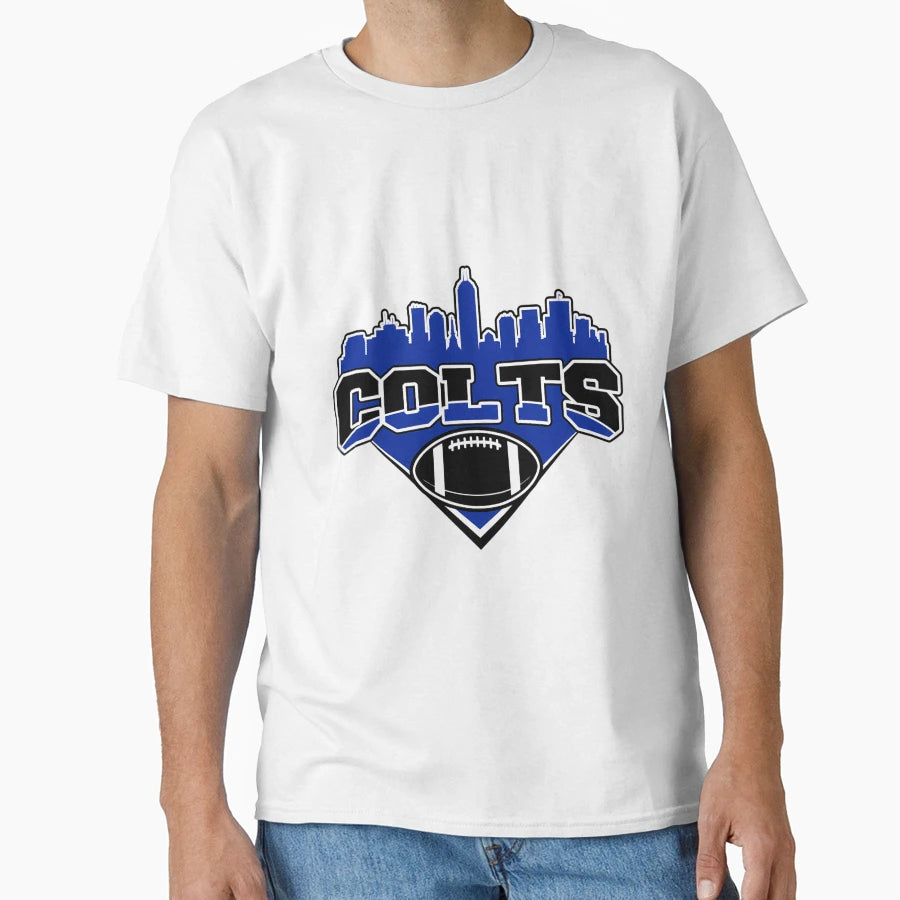 Colts Football Skyline Football Team T-Shirt - Streetwear Style Men Women - T-Shirt, Sweatshirt, Hoodie