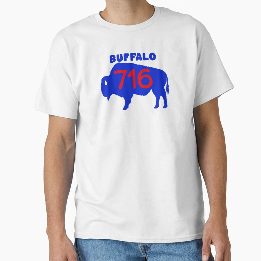 Buffalo New York Ny 716 Area Code Bison T-Shirt - Streetwear Style Unisex - T-Shirt, Sweatshirt, Hoodie