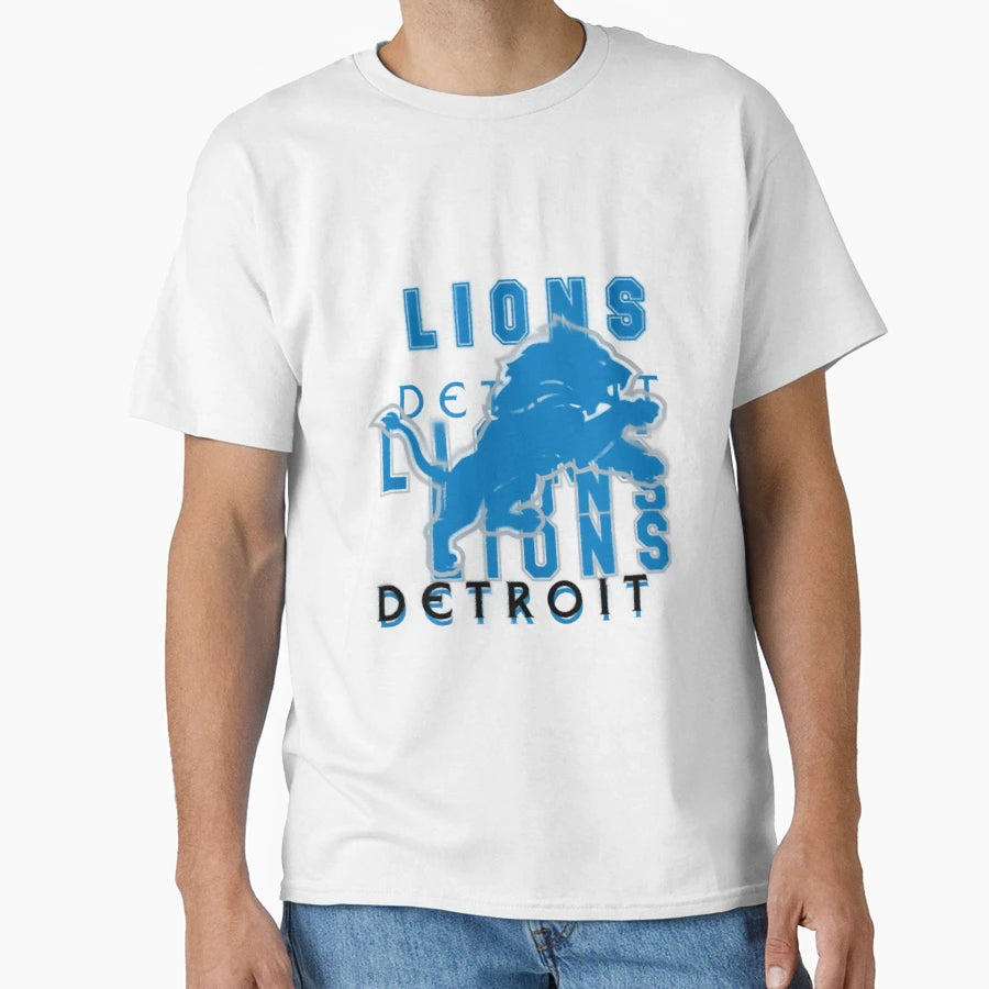 Art Detroit Lions T-Shirt - Aesthetic Graphic for Adults - T-Shirt, Sweatshirt, Hoodie