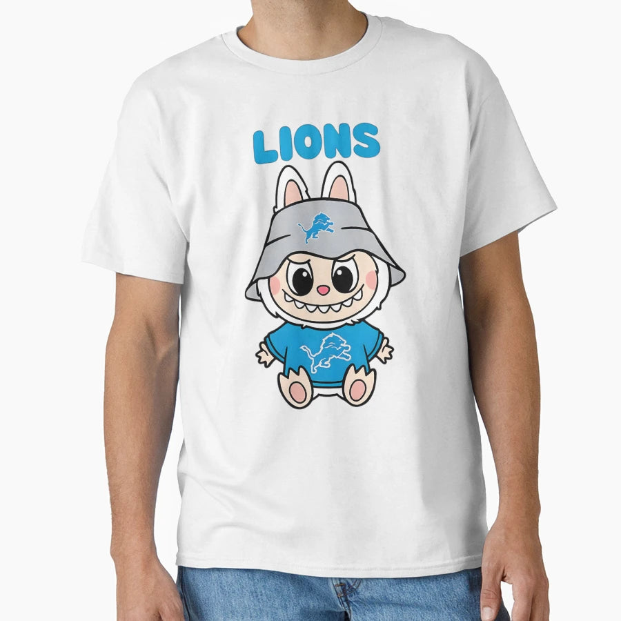 Cartoon Labubu Lions Fan Art T-Shirt - Aesthetic Graphic for Adults - T-Shirt, Sweatshirt, Hoodie
