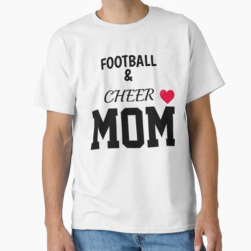 Football Cheer Mom T-Shirt - Unique Graphic for Adults - T-Shirt, Sweatshirt, Hoodie
