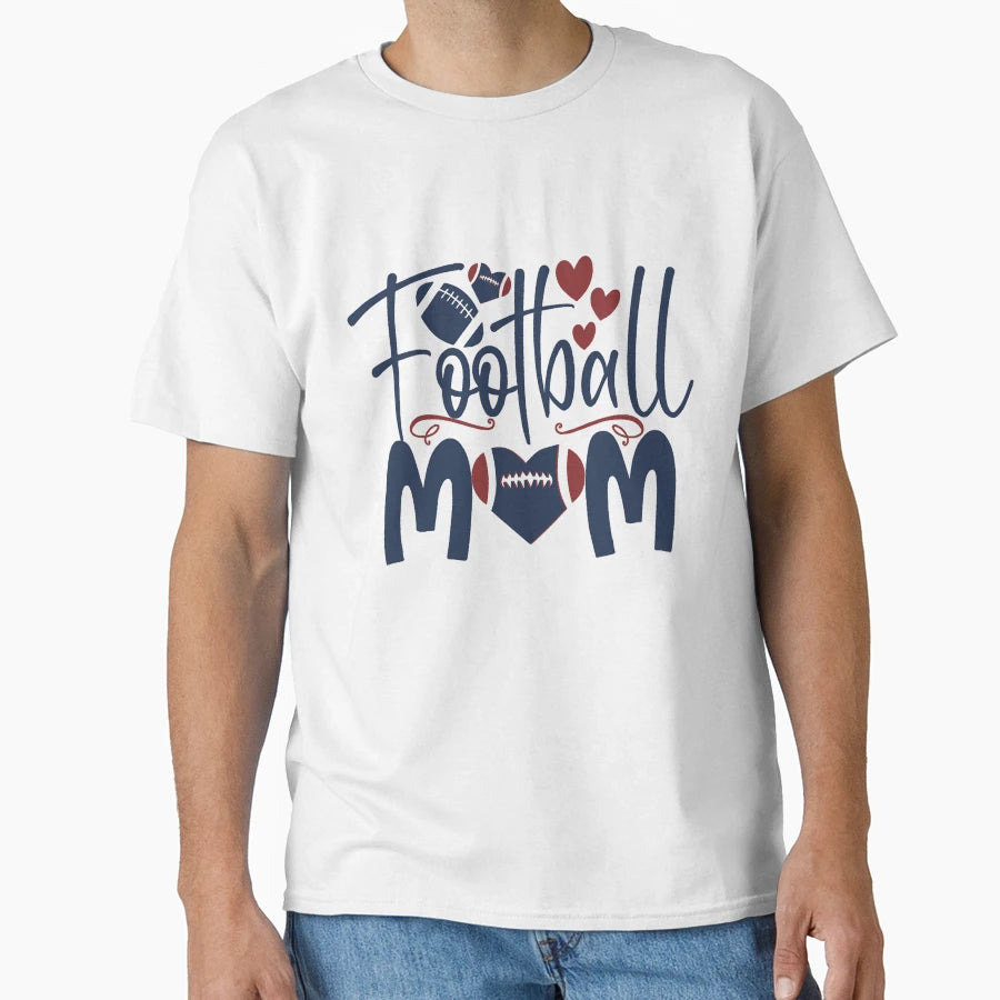 Football Mom T-Shirt - Minimalist Print for Adults - T-Shirt, Sweatshirt, Hoodie