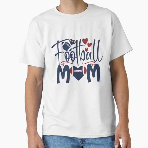 Football Mom T-Shirt - Minimalist Print for Adults - T-Shirt, Sweatshirt, Hoodie