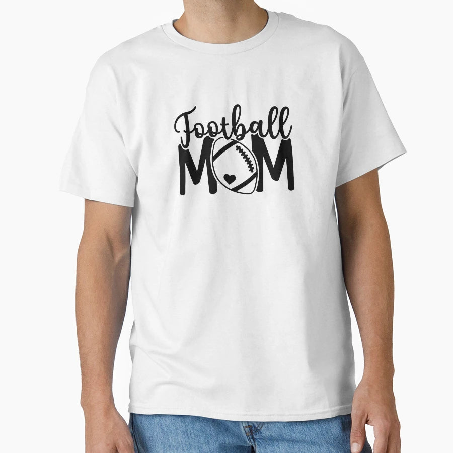 Football Mom T-Shirt - Minimalist Print Men Women - T-Shirt, Sweatshirt, Hoodie