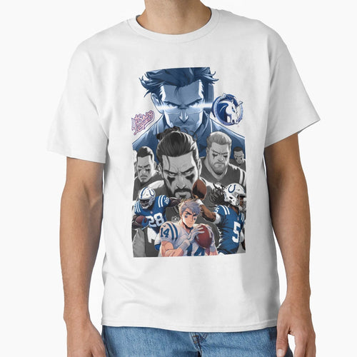 Colts 4Sl Oline And Coach T-Shirt - Aesthetic Graphic Unisex - T-Shirt, Sweatshirt, Hoodie