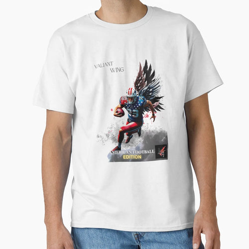 Winged Warrior Charging Down T-Shirt - Casual Everyday Wear Unisex - T-Shirt, Sweatshirt, Hoodie