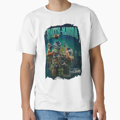 Jaxon Smith Njigba Seattle Collage T-Shirt - Minimalist Print Unisex - T-Shirt, Sweatshirt, Hoodie
