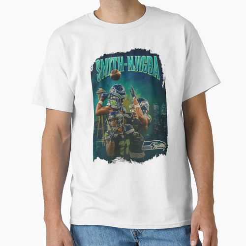 Jaxon Smith Njigba Seattle Collage T-Shirt - Minimalist Print Unisex - T-Shirt, Sweatshirt, Hoodie