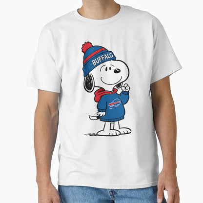 Snoopy Buffalo Bills Snoopy T-Shirt - Aesthetic Graphic Men Women - T-Shirt, Sweatshirt, Hoodie