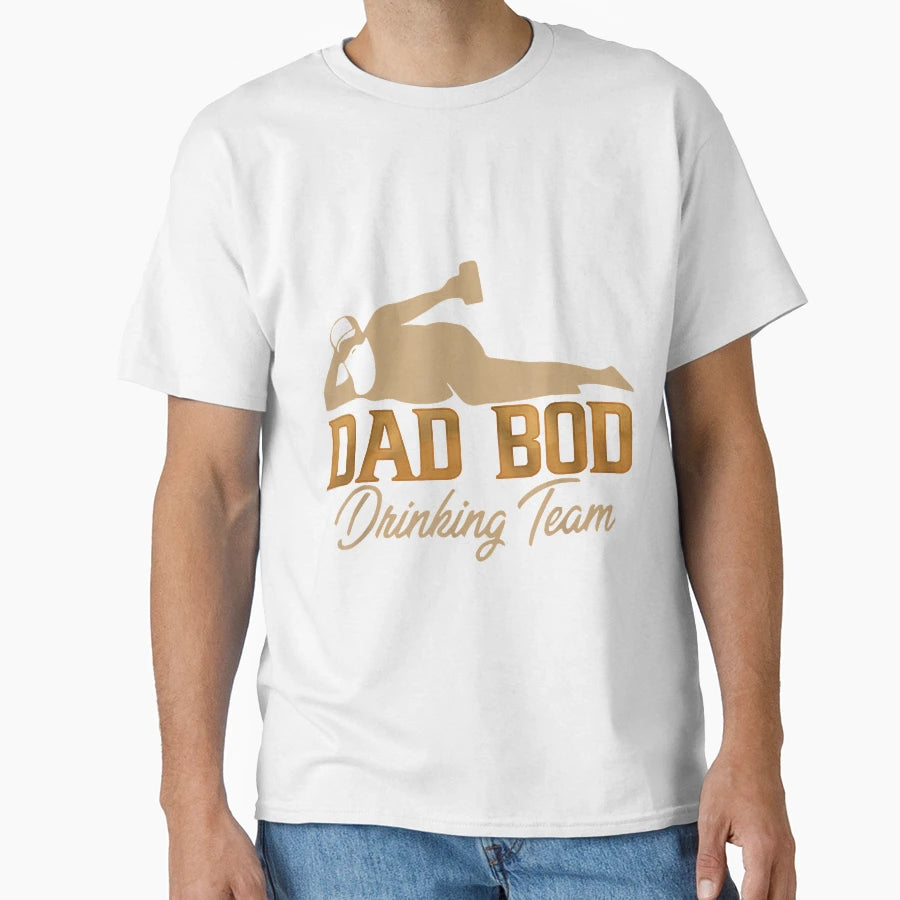 Dad Bod Drinking Team Father Beer T-Shirt - Graphic Print for Adults - T-Shirt, Sweatshirt, Hoodie