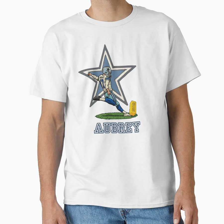 Brandon Aubrey Butter Kick Dallas T-Shirt - Graphic Print Men Women - T-Shirt, Sweatshirt, Hoodie
