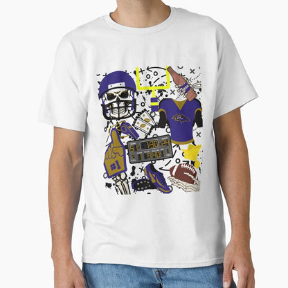 Ravens T-Shirt - Minimalist Print Men Women - T-Shirt, Sweatshirt, Hoodie