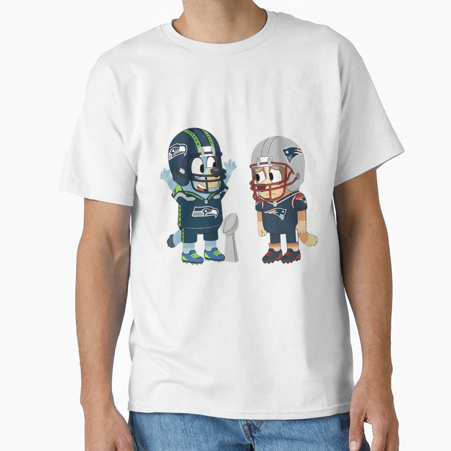 Chilli Bluey Seattle Seahawks And T-Shirt - Trendy Graphic for Adults - T-Shirt, Sweatshirt, Hoodie