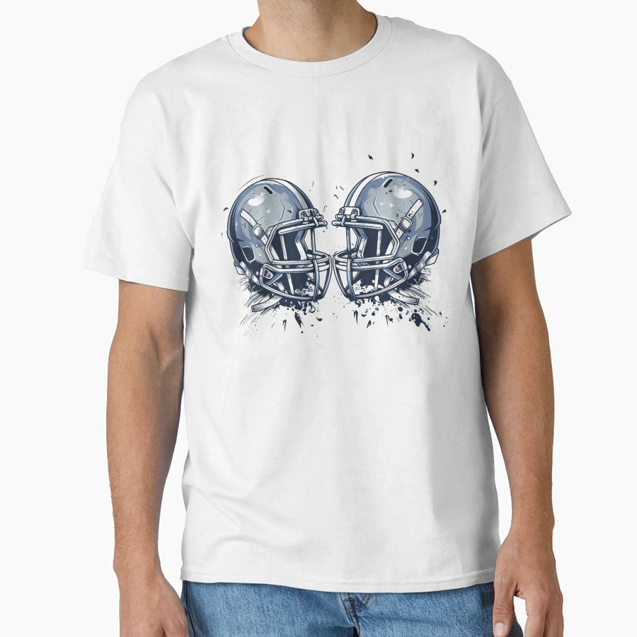 American Football Helmets T-Shirt - Aesthetic Graphic Unisex - T-Shirt, Sweatshirt, Hoodie