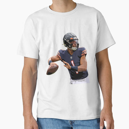 Justin Fields T-Shirt - Trendy Graphic Unisex - T-Shirt, Sweatshirt, Hoodie