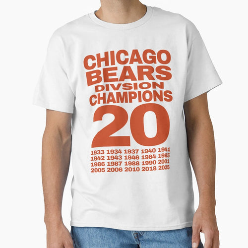 Chicago Bears Champions 2025 T-Shirt - Minimalist Print Unisex - T-Shirt, Sweatshirt, Hoodie
