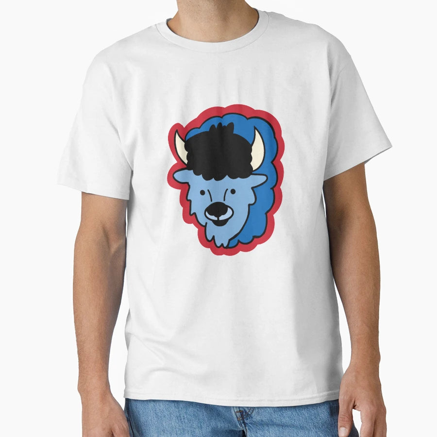 Bills Mafia Fan Cartoon T-Shirt - Minimalist Print Men Women - T-Shirt, Sweatshirt, Hoodie