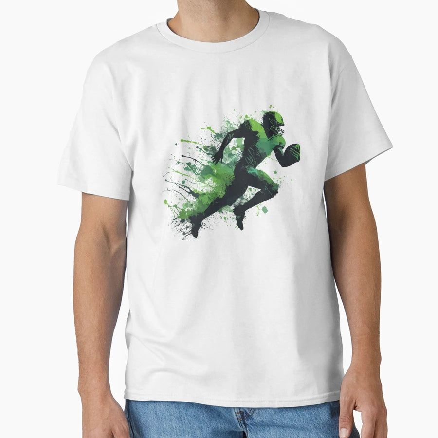 American Football Ink Art T-Shirt - Casual Everyday Wear Men Women - T-Shirt, Sweatshirt, Hoodie
