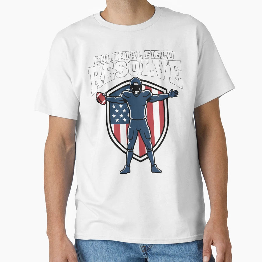 Colonial Field Resolve New England T-Shirt - Custom Art Print Men Women - T-Shirt, Sweatshirt, Hoodie