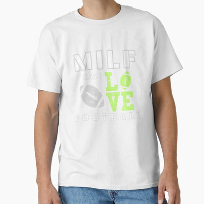 I Love Football T-Shirt - Minimalist Print Men Women - T-Shirt, Sweatshirt, Hoodie