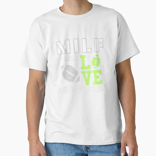 I Love Football T-Shirt - Minimalist Print Men Women - T-Shirt, Sweatshirt, Hoodie