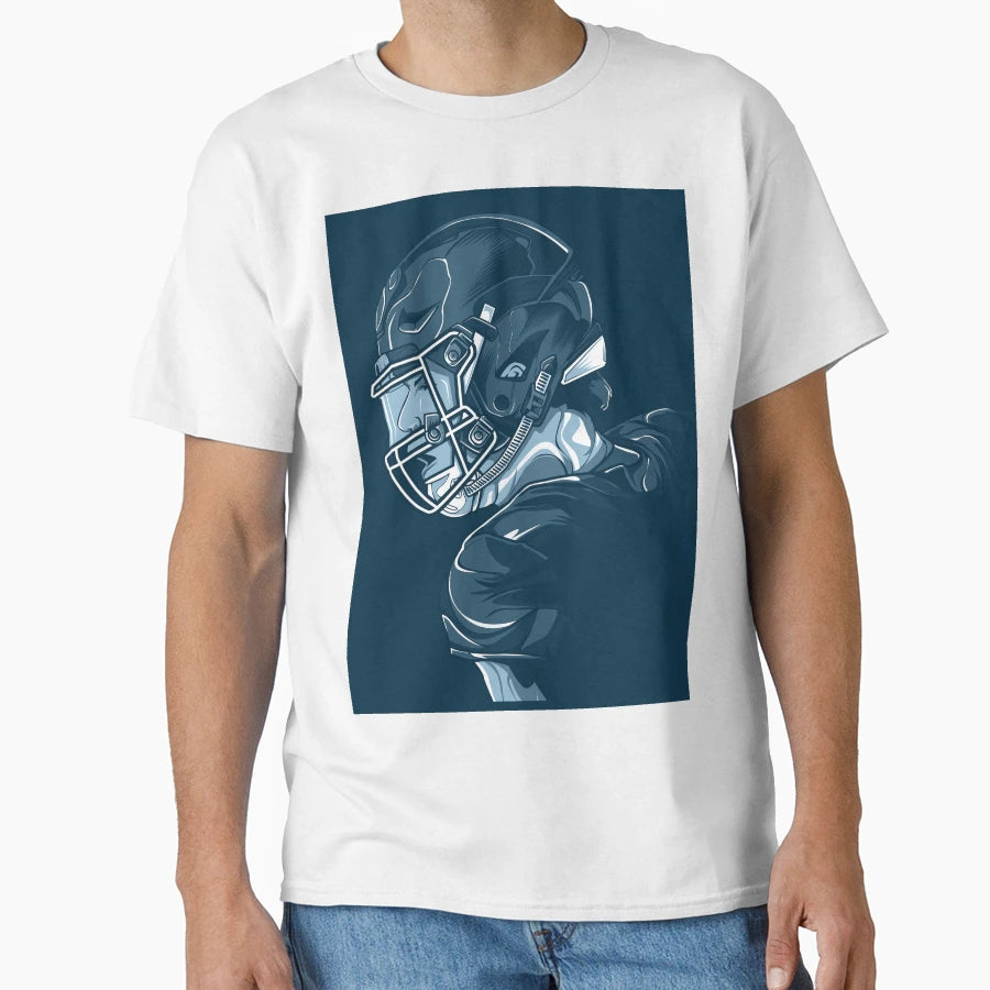 Football Player T-Shirt - Minimalist Print for Adults - T-Shirt, Sweatshirt, Hoodie