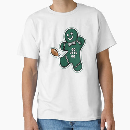 New York Jets Gingerbread T-Shirt - Fun Novelty Design Unisex - T-Shirt, Sweatshirt, Hoodie