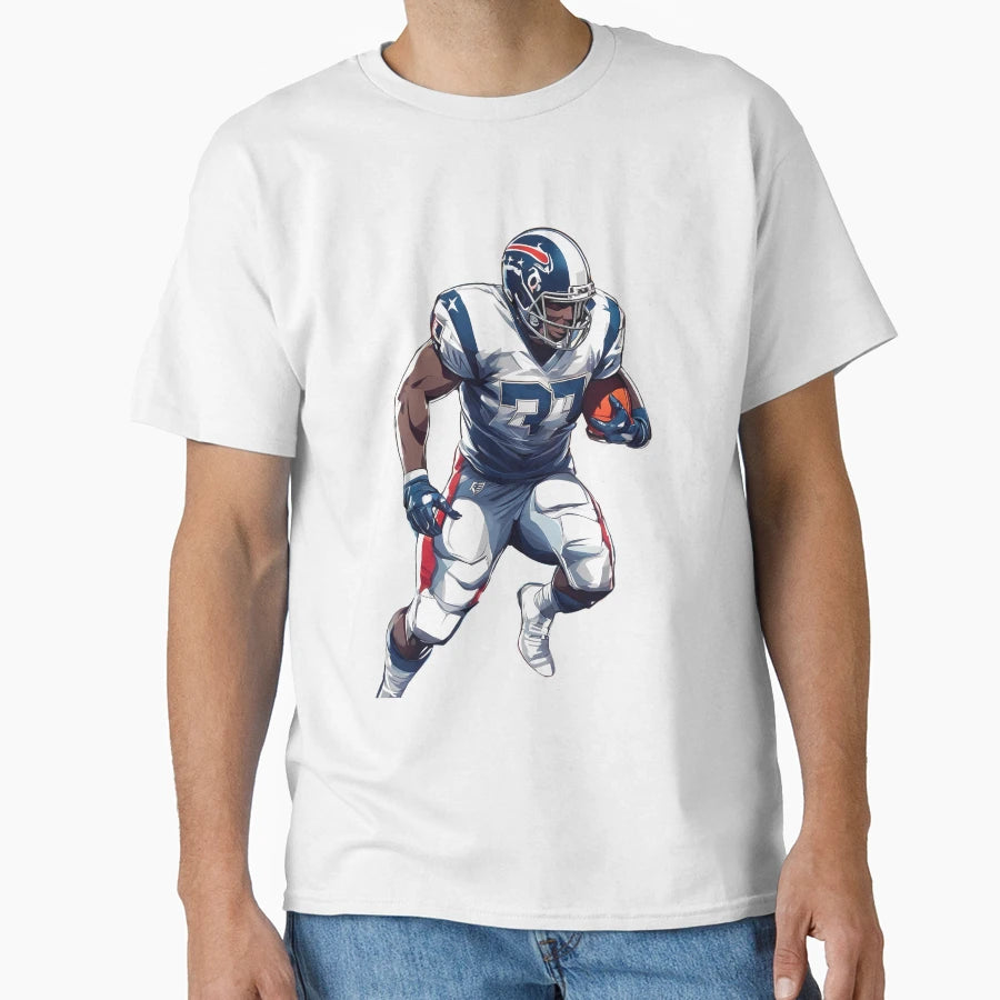 American Football Offensive End T-Shirt - Custom Art Print Unisex - T-Shirt, Sweatshirt, Hoodie
