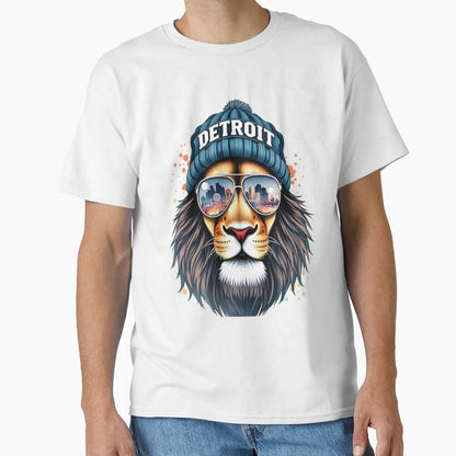 Detroit Lion T-Shirt - Graphic Print Men Women - T-Shirt, Sweatshirt, Hoodie