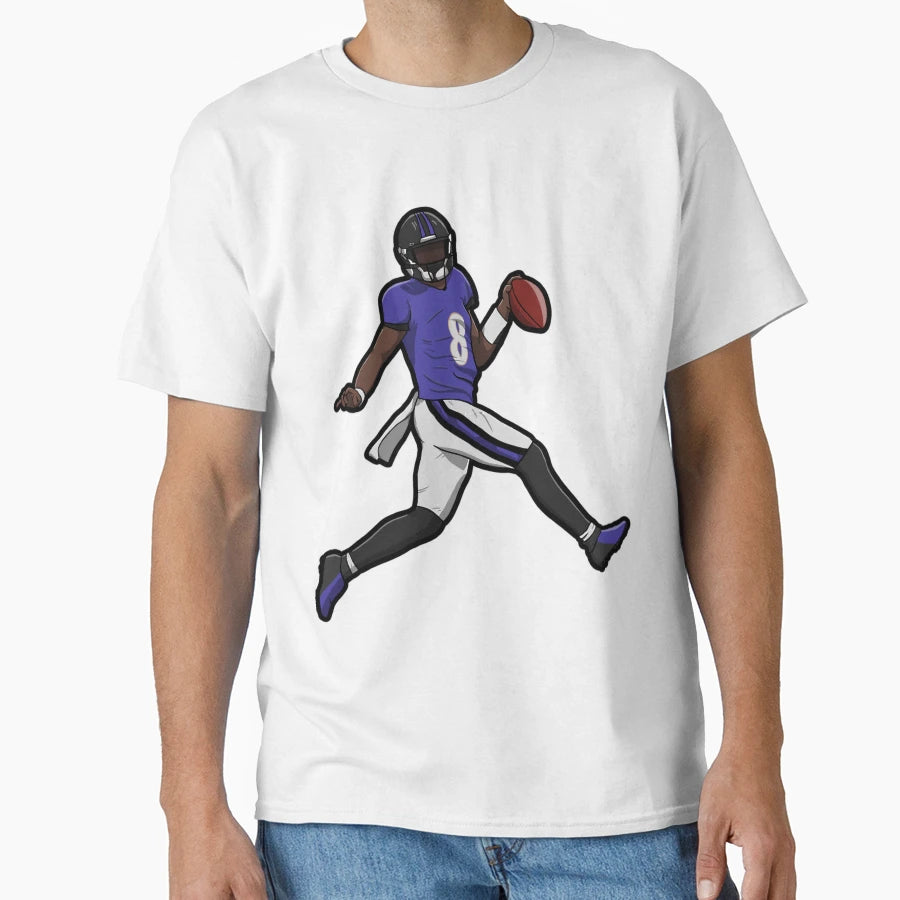 LJ Running Touch Down T-Shirt - Custom Art Print Unisex - T-Shirt, Sweatshirt, Hoodie