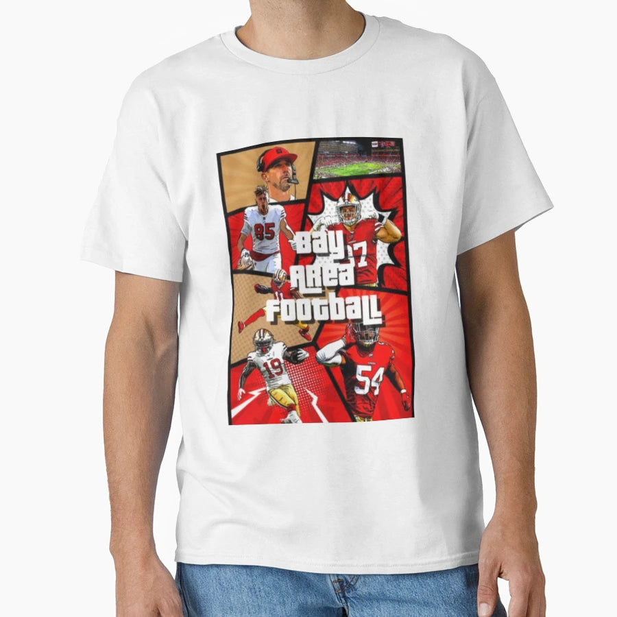 Bay Area Football T-Shirt - Fun Novelty Design Men Women - T-Shirt, Sweatshirt, Hoodie