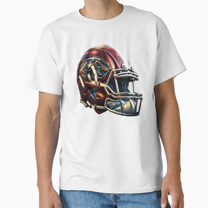 Football Helmet T-Shirt - Fun Novelty Design Men Women - T-Shirt, Sweatshirt, Hoodie