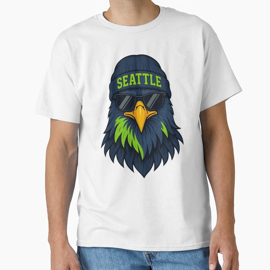 Seattle Seahawk Fan Art T-Shirt - Novelty Apparel Men Women - T-Shirt, Sweatshirt, Hoodie