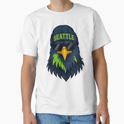 Seattle Seahawk Fan Art T-Shirt - Novelty Apparel Men Women - T-Shirt, Sweatshirt, Hoodie
