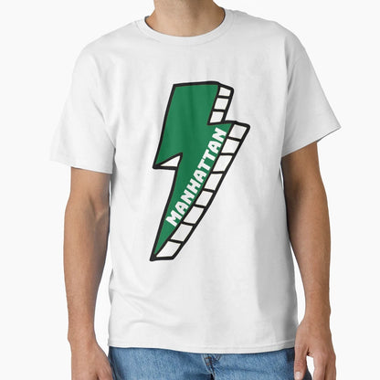 Manhattan College Lightning Bolt T-Shirt - Fun Novelty Design Men Women - T-Shirt, Sweatshirt, Hoodie