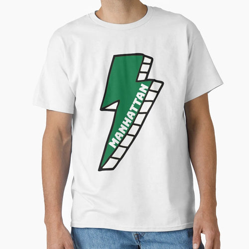 Manhattan College Lightning Bolt T-Shirt - Fun Novelty Design Men Women - T-Shirt, Sweatshirt, Hoodie