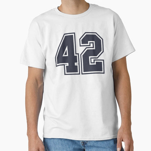 42 Sports Number Fourty Two T-Shirt - Unique Graphic Men Women - T-Shirt, Sweatshirt, Hoodie