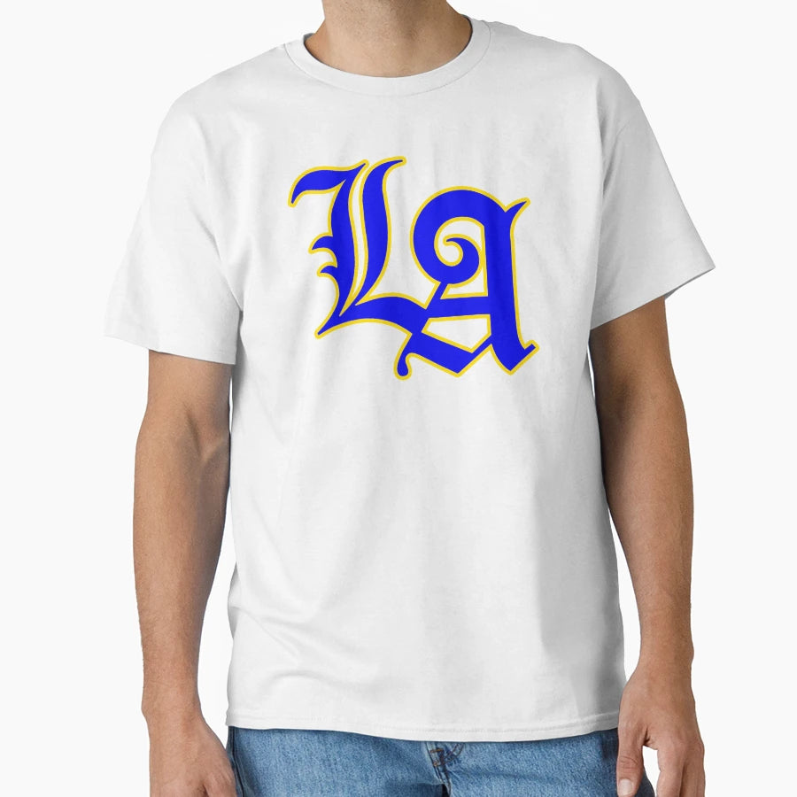 La Familia La Rams Logo Yellow Outline T-Shirt - Custom Art Print Unisex - T-Shirt, Sweatshirt, Hoodie
