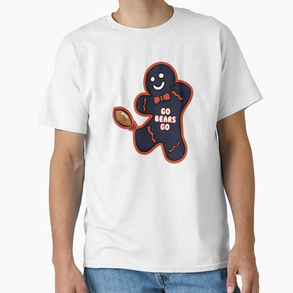 Chicago Bears Gingerbread T-Shirt - Custom Art Print Unisex - T-Shirt, Sweatshirt, Hoodie