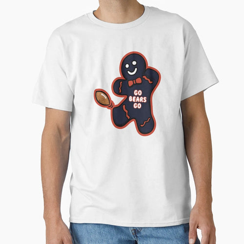 Chicago Bears Gingerbread T-Shirt - Custom Art Print Unisex - T-Shirt, Sweatshirt, Hoodie