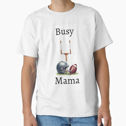 Football Mom Frenzy Bold Devoted Always T-Shirt - Custom Art Print Unisex - T-Shirt, Sweatshirt, Hoodie