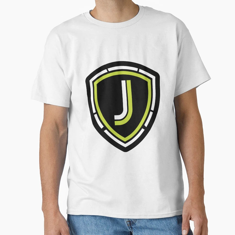 Illustration Letter J Esports Shield T-Shirt - Custom Art Print Men Women - T-Shirt, Sweatshirt, Hoodie