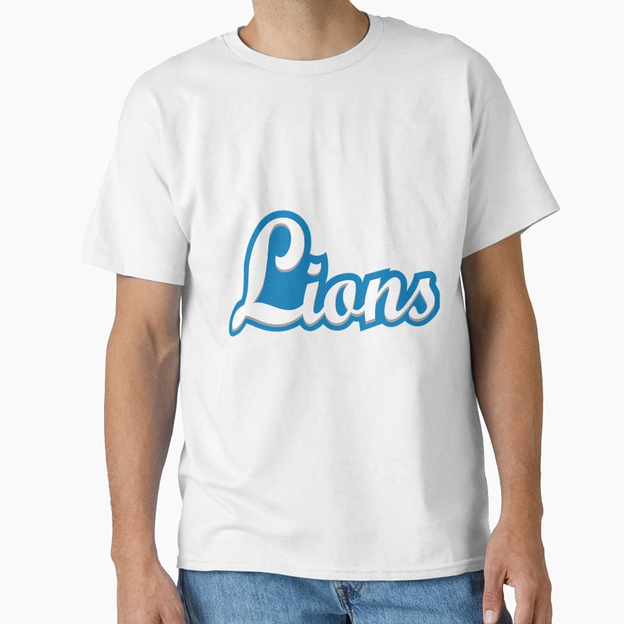 Detroit Lions Script Pride T-Shirt - Novelty Apparel for Adults - T-Shirt, Sweatshirt, Hoodie
