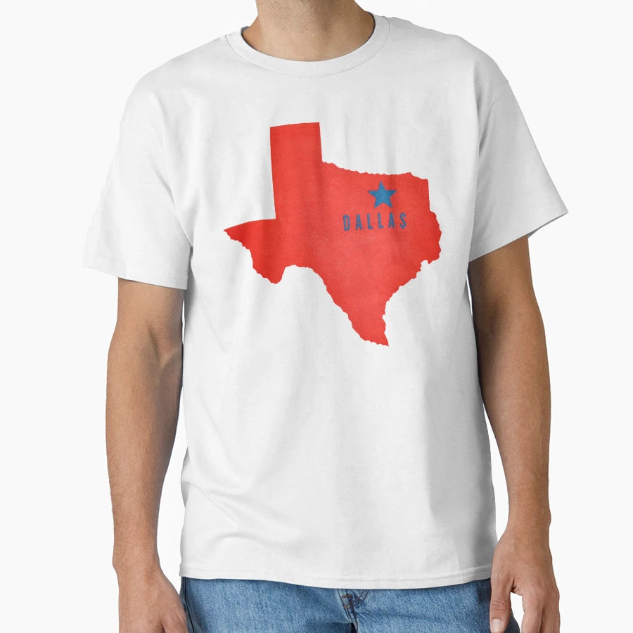 Dallas Texas T-Shirt - Custom Art Print for Adults - T-Shirt, Sweatshirt, Hoodie