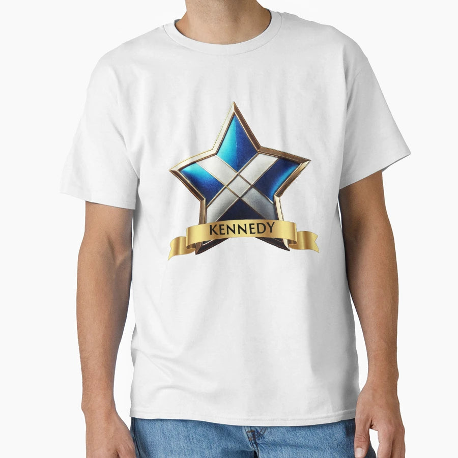 Kennedy Star Crest Born Scotlands T-Shirt - Unique Graphic for Adults - T-Shirt, Sweatshirt, Hoodie