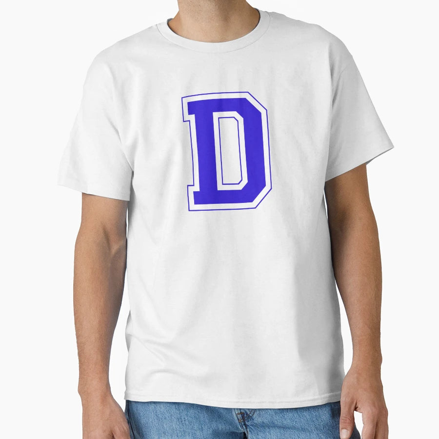 Varsity Letter D T-Shirt - Graphic Print Men Women - T-Shirt, Sweatshirt, Hoodie