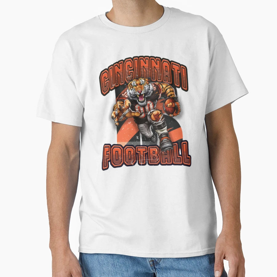 Cincinnati Football Detroit Football T-Shirt - Streetwear Style for Adults - T-Shirt, Sweatshirt, Hoodie