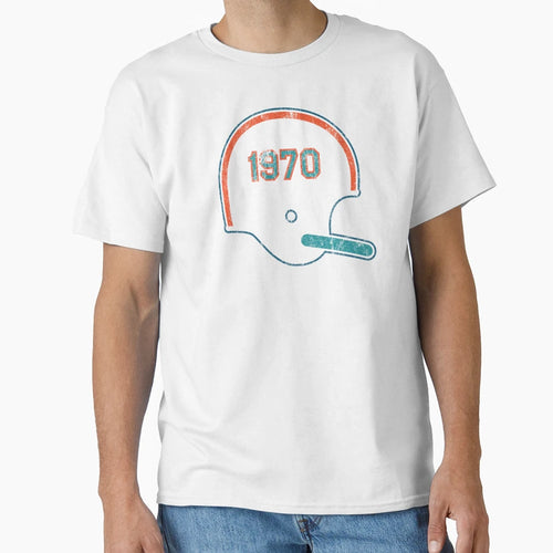 Miami Dolphins Year Founded Helmet T-Shirt - Custom Art Print Unisex - T-Shirt, Sweatshirt, Hoodie