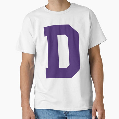 Alphabet Purple D Sports Letter D T-Shirt - Fun Novelty Design Unisex - T-Shirt, Sweatshirt, Hoodie